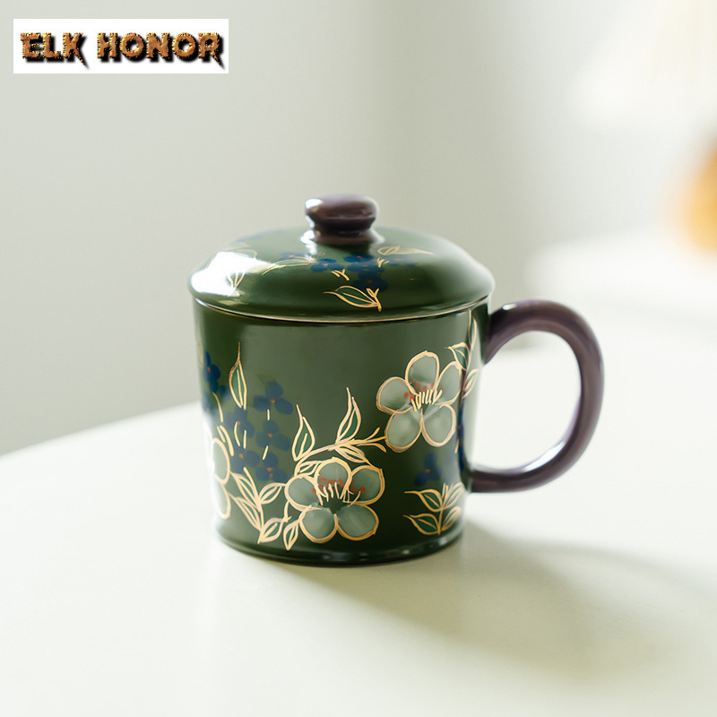 Coffee Jasmine Tea - 300 мл ручная роспись цветок жасмина