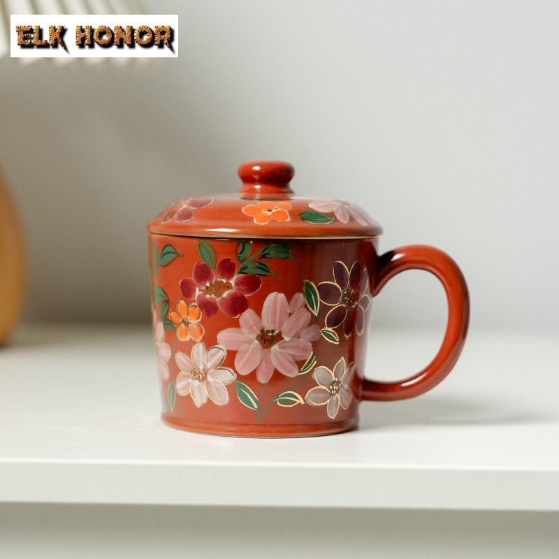 Coffee Jasmine Tea - 300 мл ручная роспись цветок жасмина
