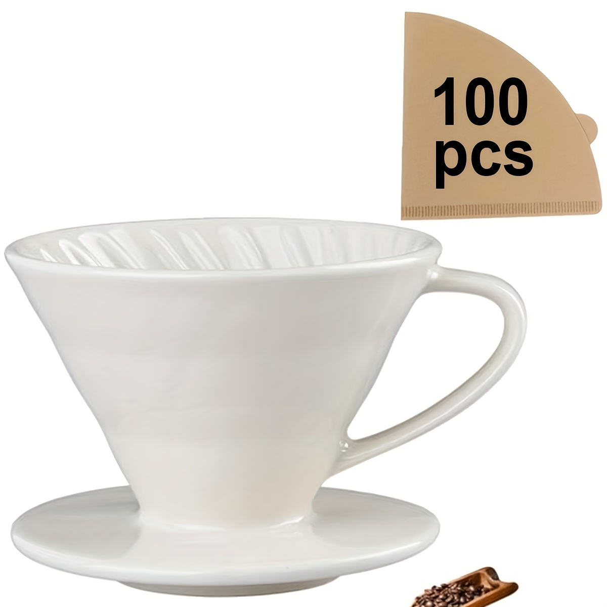 Coffee Tea Paper Cups - Кофеварка Pour Over, керамическая капельница с