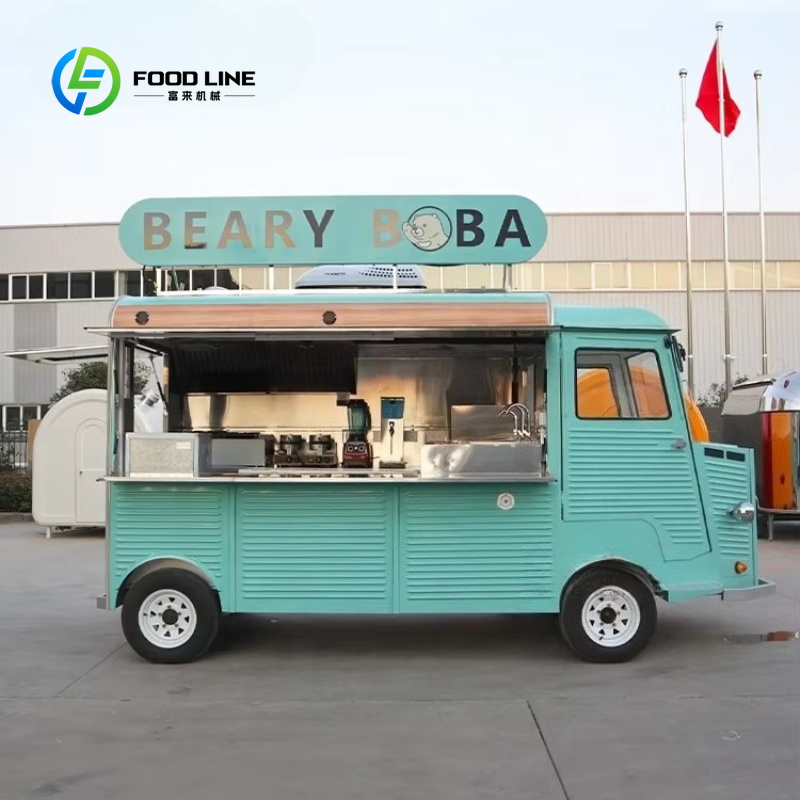 Электрический ретро-фудтрак «В – обзор и цена Coffee Tea Boba