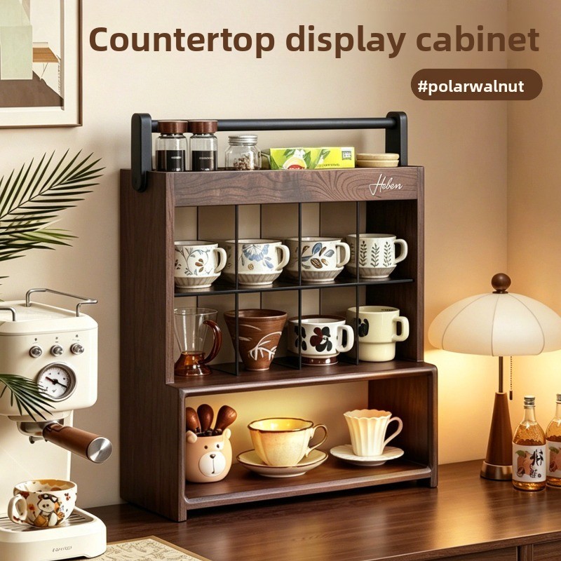 Стеллаж из массива дерева для  – обзор и цена Coffee Tea Unit