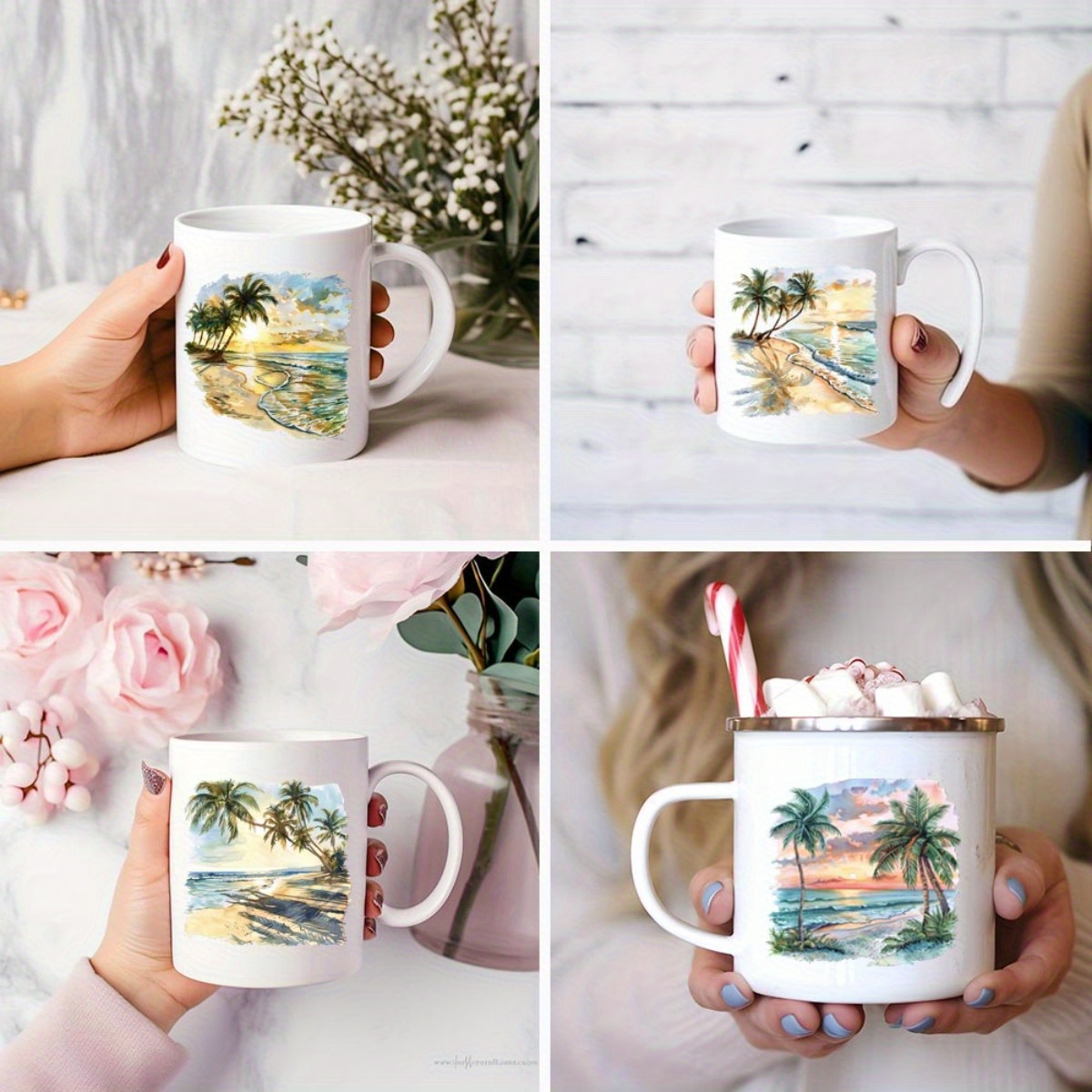 Набор из 24 наклеек для декора – обзор и цена Coffee Tea Paper Cups