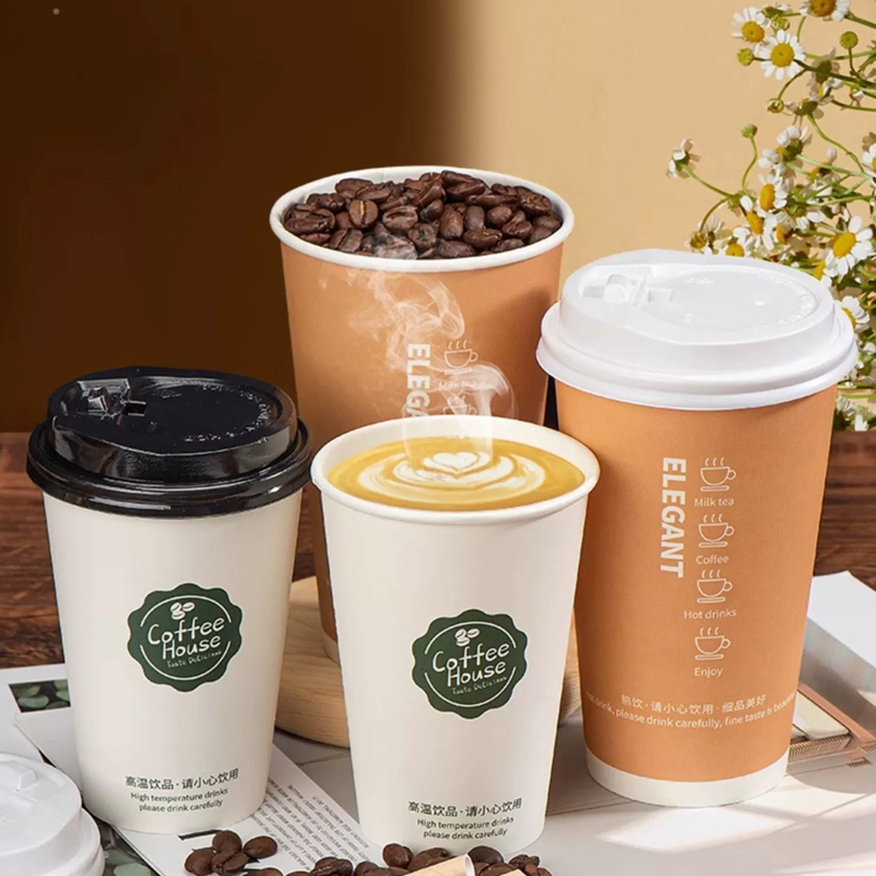 LOGO Пользовательское утолщенн – обзор и цена Coffee Tea Paper Cups